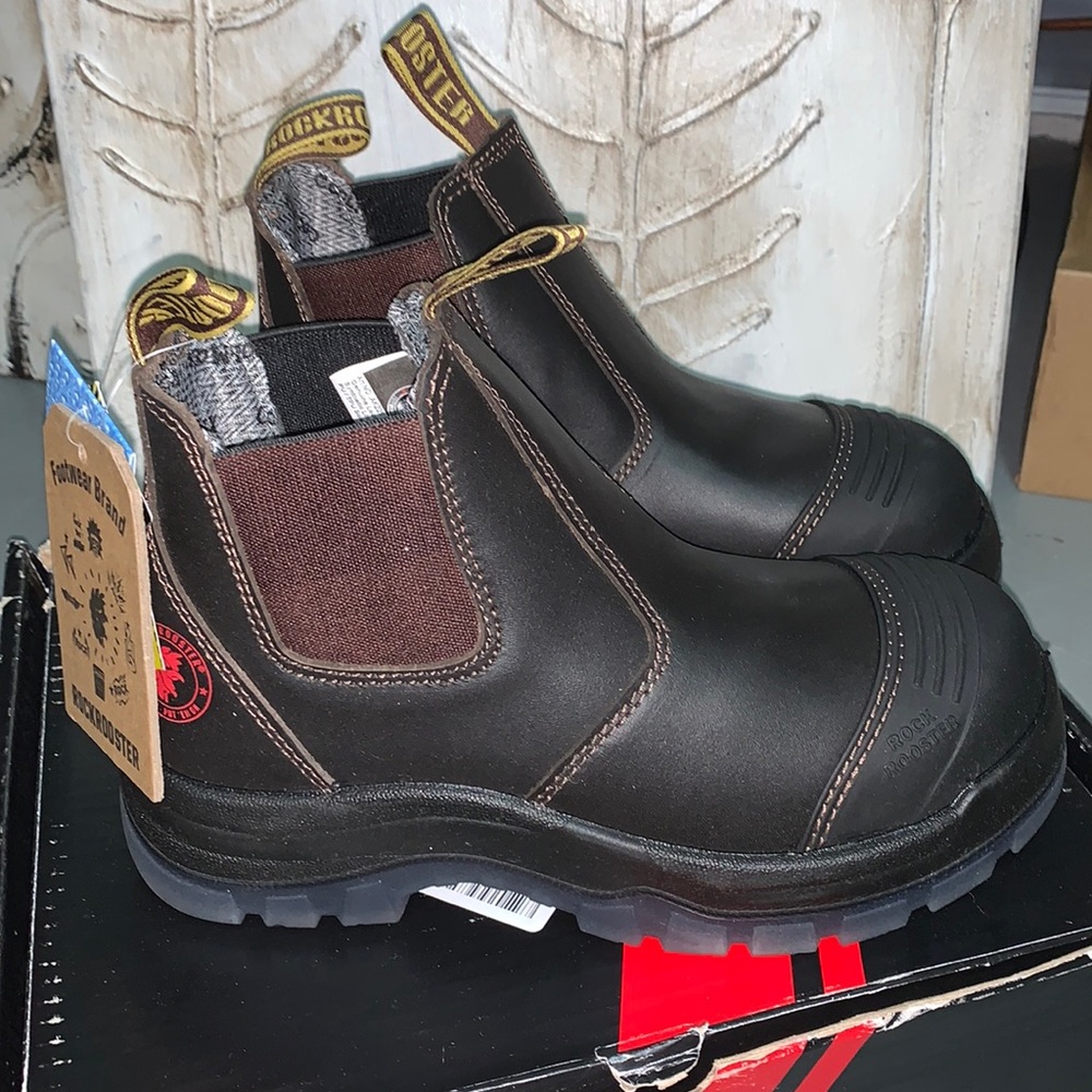 Rockrooster 6” steel toe men working boot NWT men size 6